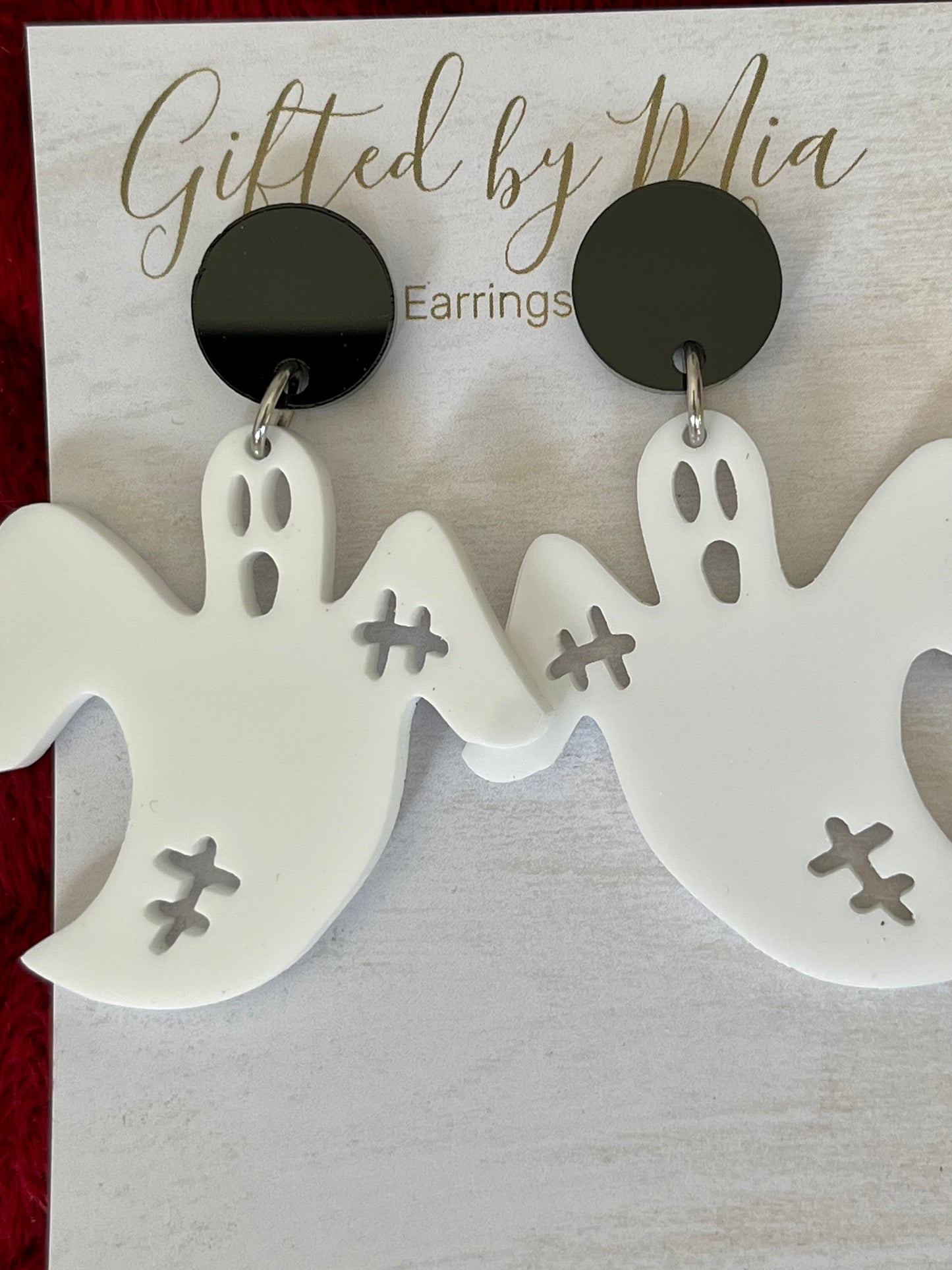 halloween ghost earrings