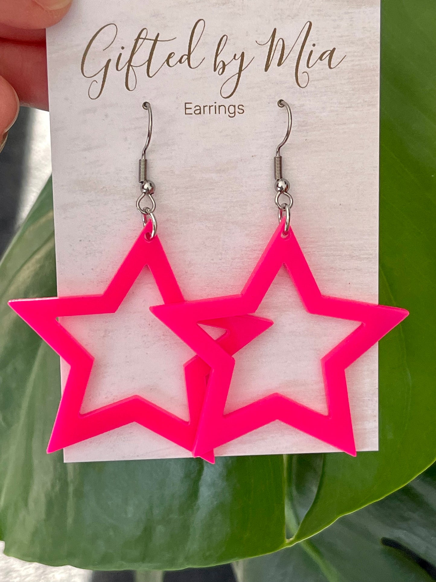 barbie pink statement earrings
