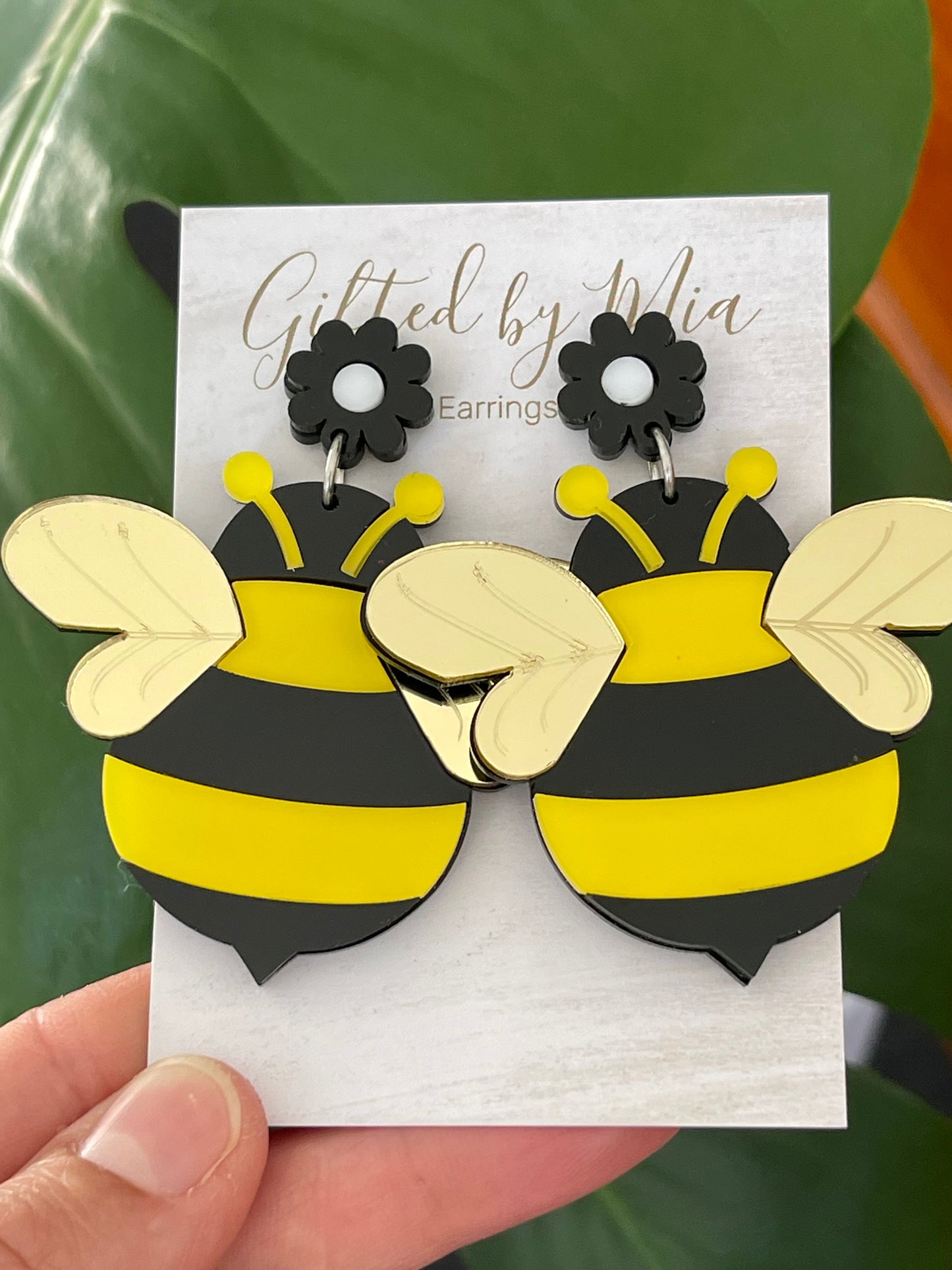 large bee  novelty earrings