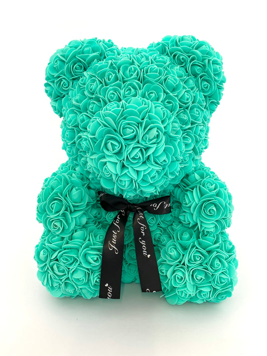 Large Green Rose Teddy Bear